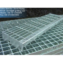 galvanized steel grid stair tread,steel lattice stair tread, steel grilles